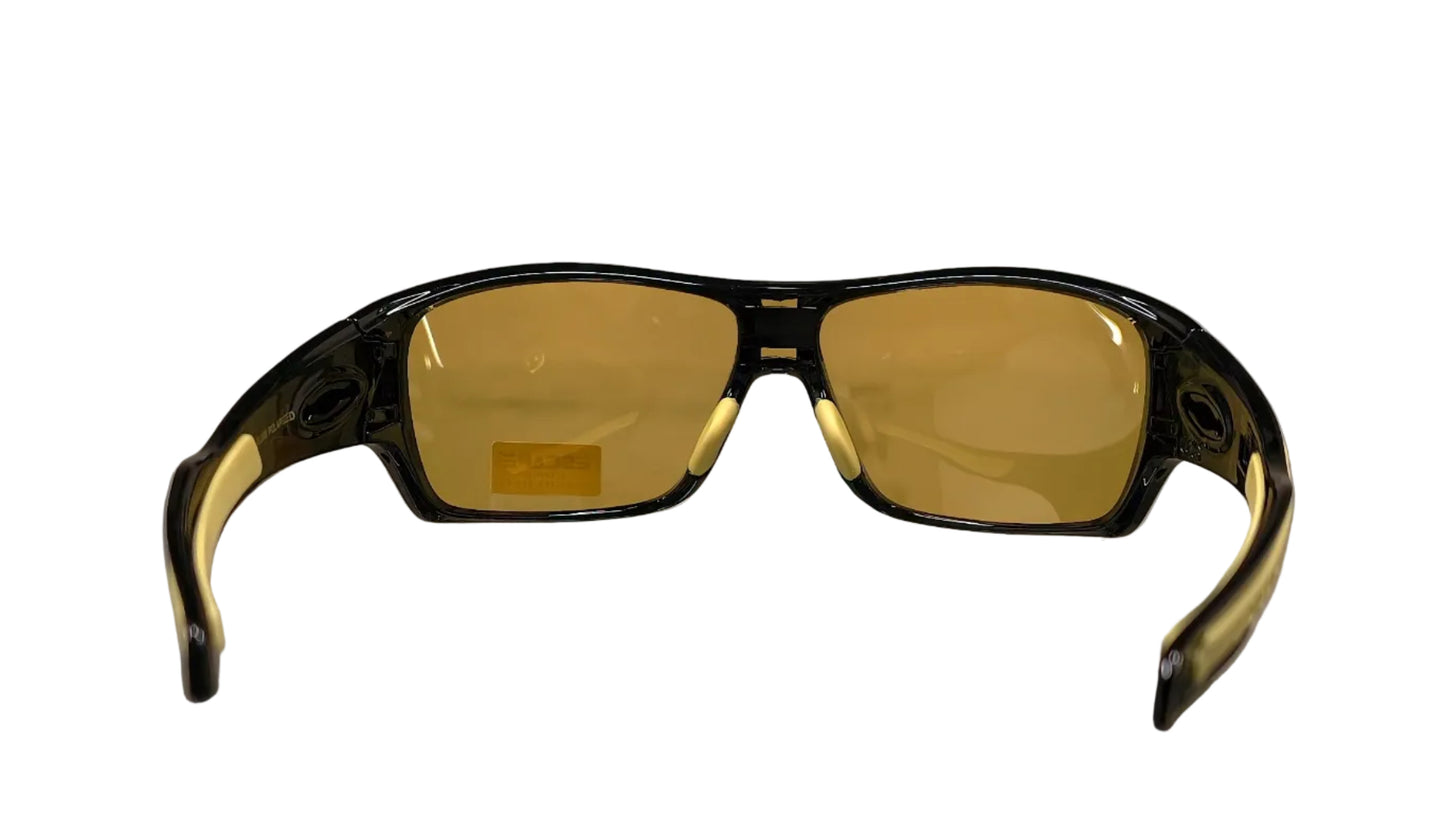 Escape EL099 black yellow tint sunglasses comfortable fit durable sporty frame