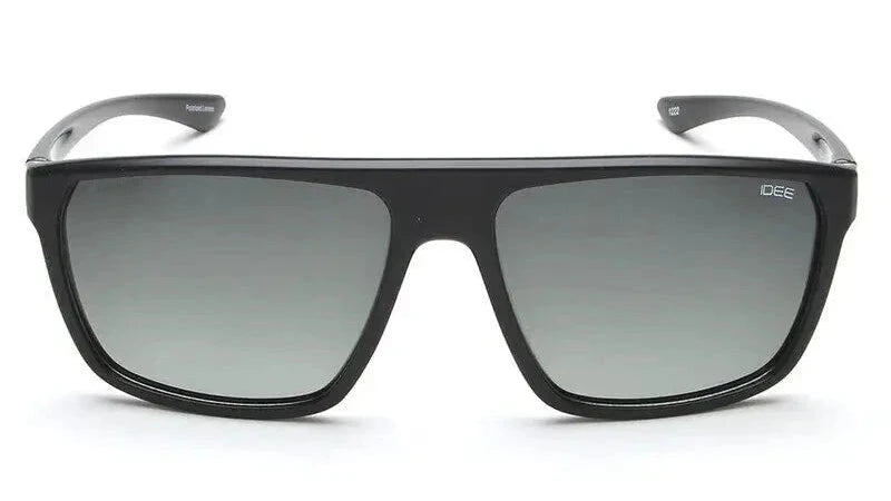 IDEE S2948 C1P Polarized Sunglasses - Front View with Black Frame and Gradient Lenses