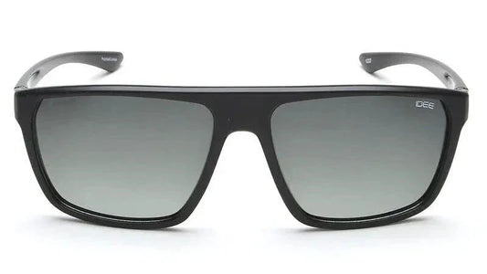 IDEE S2948 C1P Polarized Sunglasses - Front View with Black Frame and Gradient Lenses