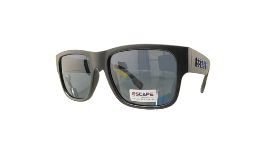 Escape EL103 matte black sunglasses comfortable fit modern wayfarer frame