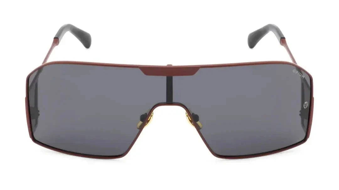 OPIUM OP M012 C02 Ironman Limited Edition sunglasses with a bold red and gold frame, UV-protected lenses, and a sleek design inspired by Marvel’s Iron Man.