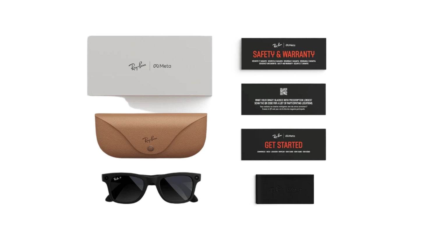 RAY-BAN META WAYFARER MATTE BLACK RW4006 601ST3 50 package