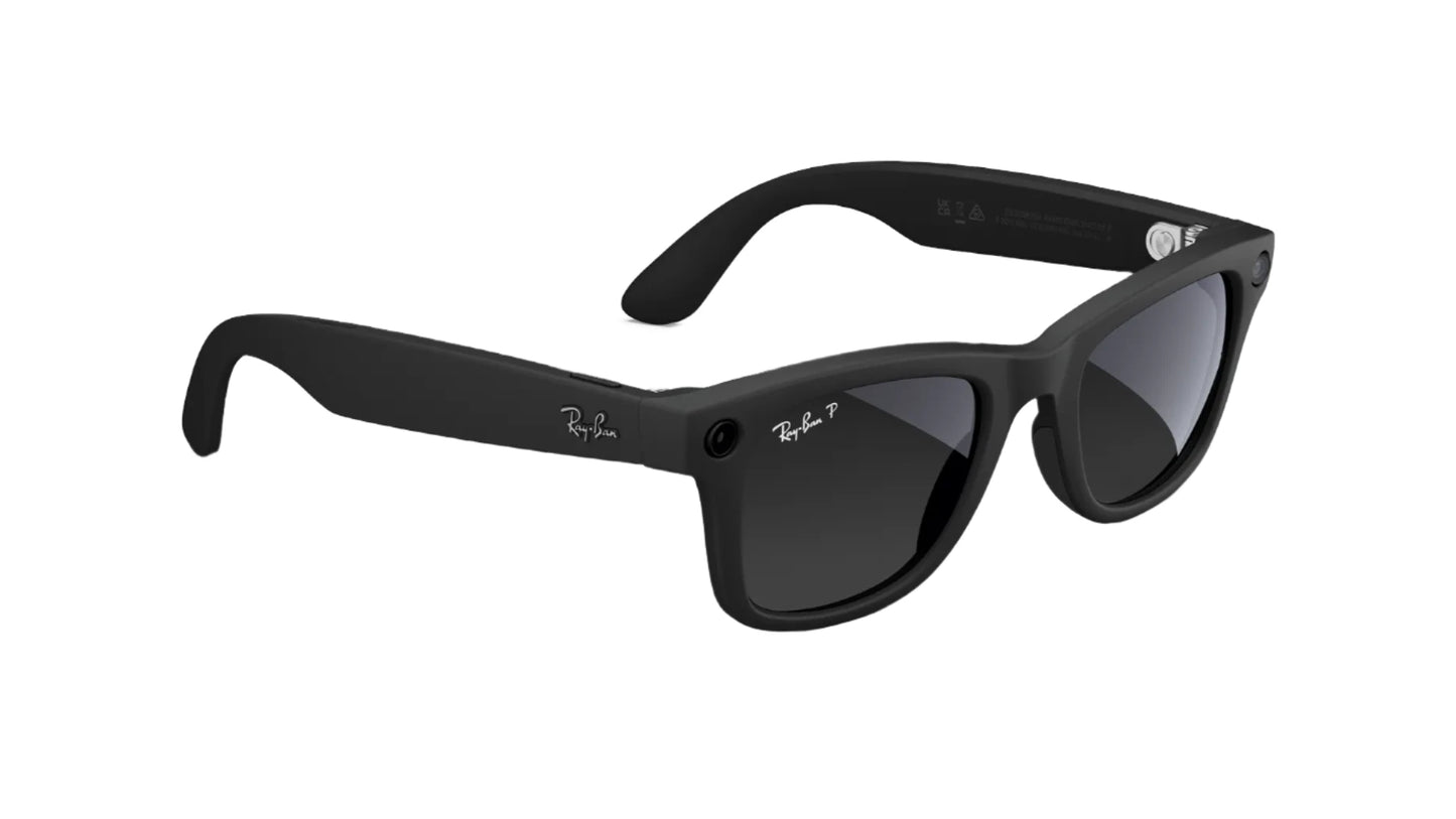 RAY-BAN META WAYFARER MATTE BLACK RW4006 601ST3 50 side1