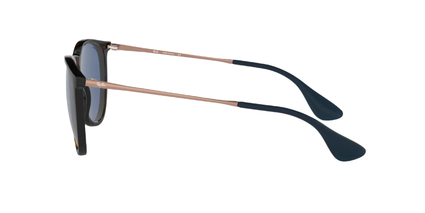 Close-up of temple arms on Ray-Ban RB4171 639080, featuring rubberized temple tips