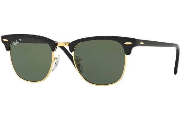 A stylish semi-rimless frame of the Ray-Ban RB3016 901/58 with adjustable nose pads and high-quality polarized lenses for glare reduction.