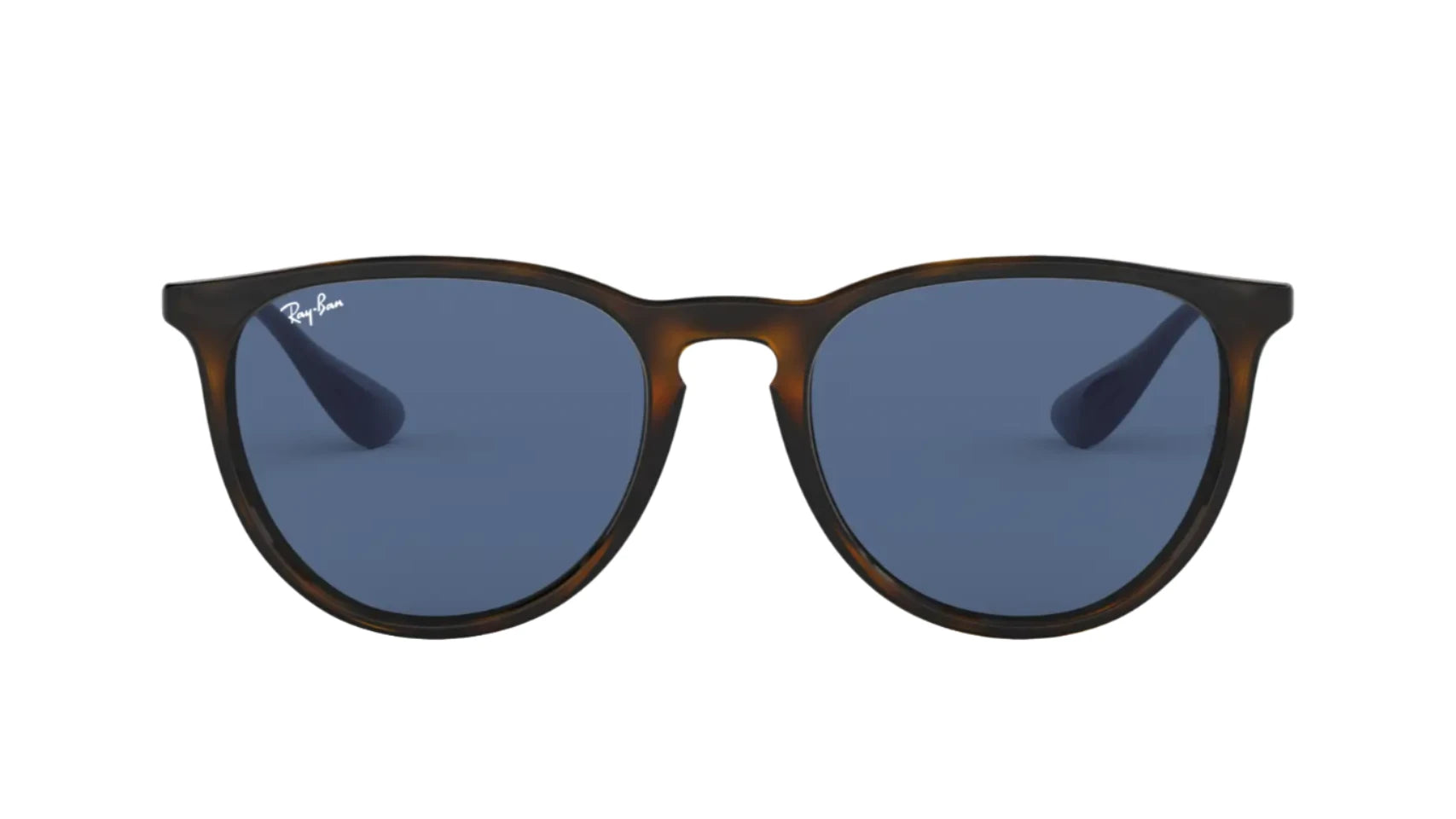 Front view of Ray-Ban RB4171 639080 Erika Sunglasses with blue lenses