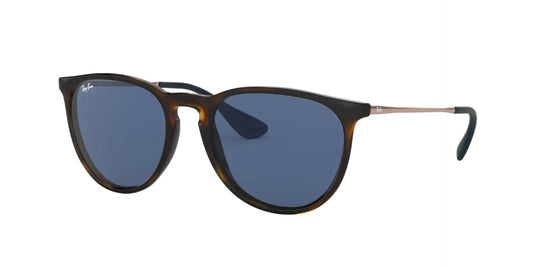 Side view of Ray-Ban RB4171 639080 with tortoise brown frame and rose gold temples