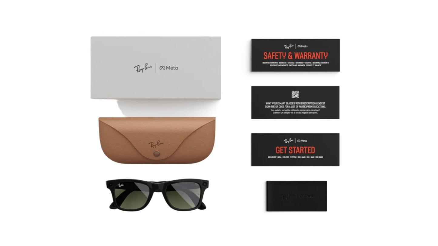Ray-ban Meta wayfarer 601/71 packaging