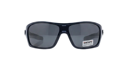 Escape EL099 polarised navy blue sunglasses front view premium wrap UV protection eyewear