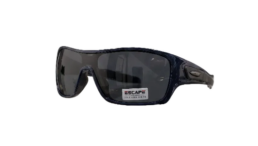 Escape EL099 navy blue polarised sunglasses sporty wrap frame lightweight comfort