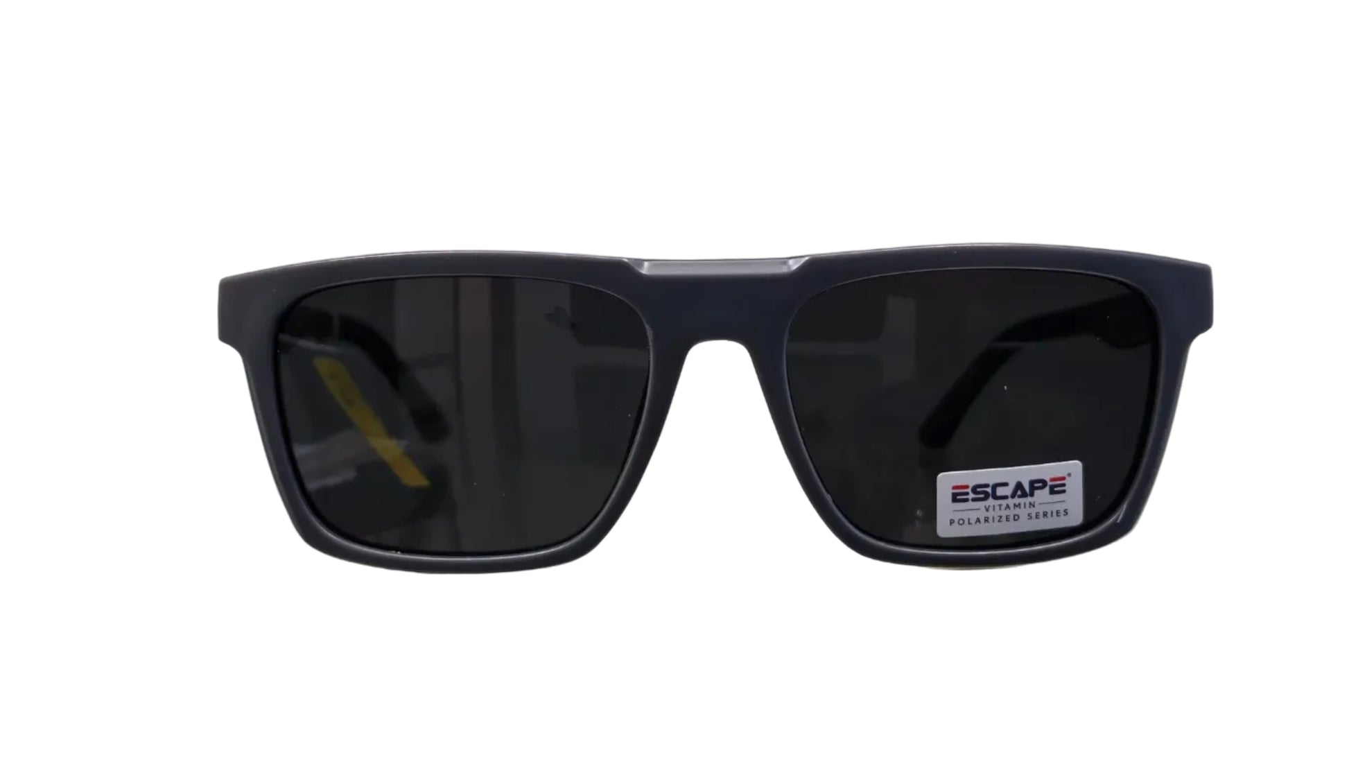 Escape EL070 grey wayfarer sunglasses front view classic UV protection eyewear