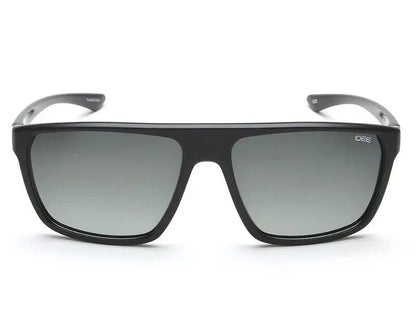 IDEE S2948 C1P Polarized Sunglasses - Front View with Black Frame and Gradient Lenses