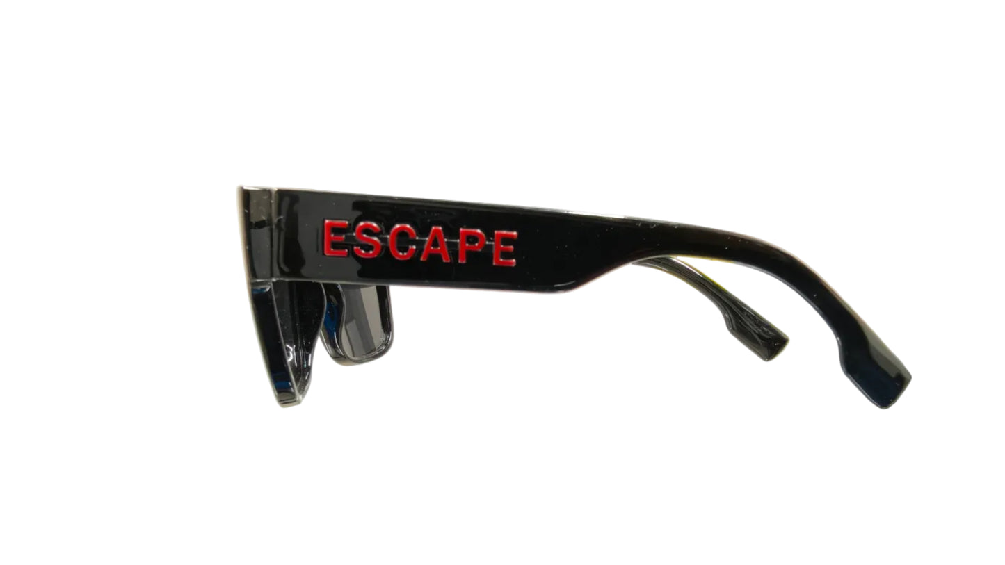 Escape EL103 shiny black polarised sunglasses outdoor driving eyewear
