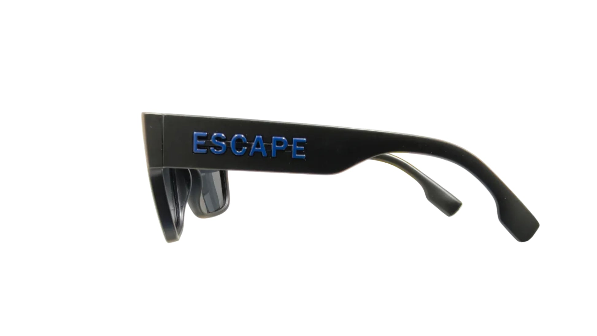 Escape EL103 matte black frame sunglasses side view classic casual eyewear