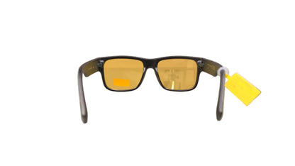 Escape EL103 matte black yellow lens sunglasses comfortable fit