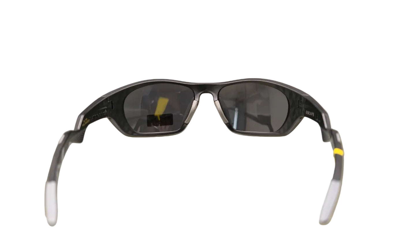 Escape EL105 matte black polarised sunglasses sporty riding eyewear style