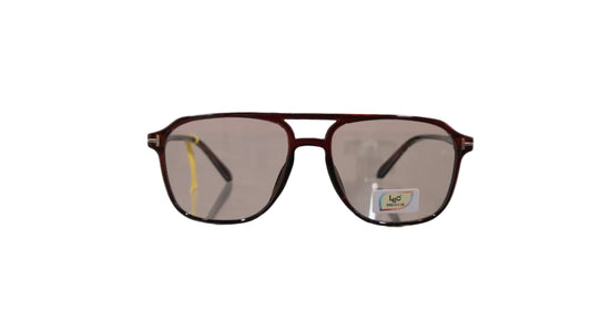 Leo LCC 28032 cherry aviator sunglasses with pink photochromatic lenses