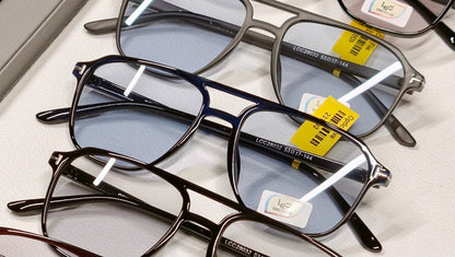 Leo blue tint photochromatic aviator sunglasses modern style