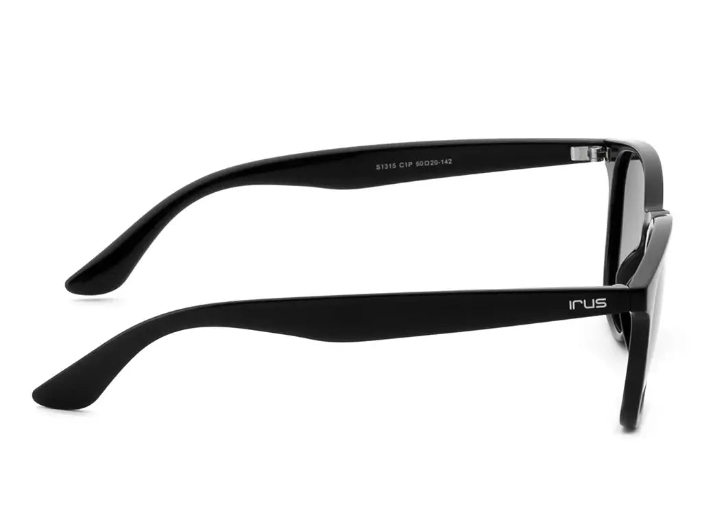 Side view of IRUS S1315 C1P sunglasses highlighting the slim, polished frame and elegant branding