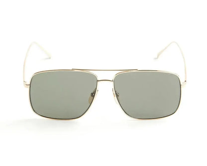 Aviator-style sunglasses with a sleek metal frame and gradient brown lenses. The design features a double bridge and thin arms with brown-tipped earpieces, giving them a classic and timeless look. The lenses transition smoothly from dark to light, adding a stylish flair while providing sun protection.