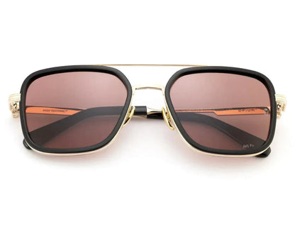 OPIUM OP M010 C03 Iron Man Limited Edition sunglasses with gunmetal frame and red-gold accents