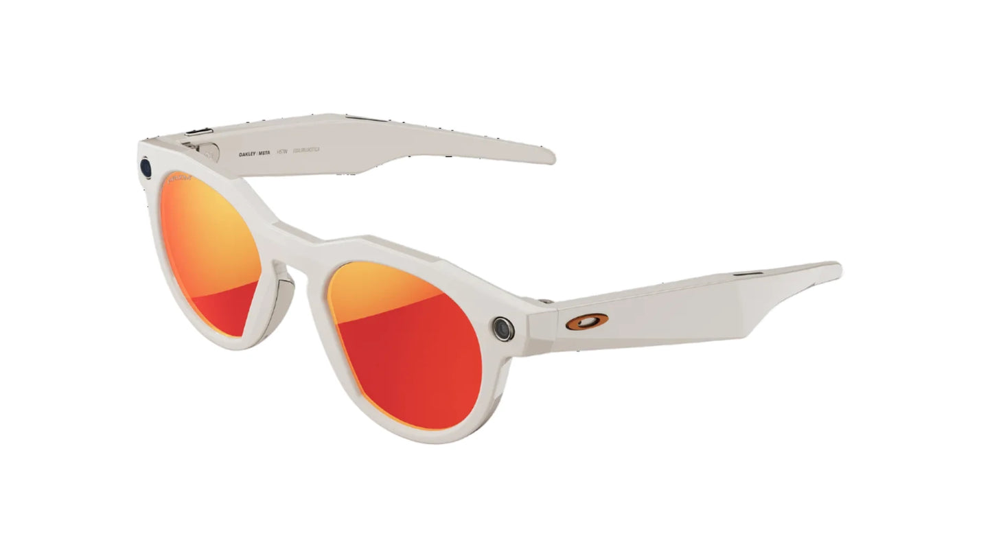 Oakley Meta HSTN OW8002 800204 Sunglasses – Warm Grey Frame with Prizm Ruby Lens