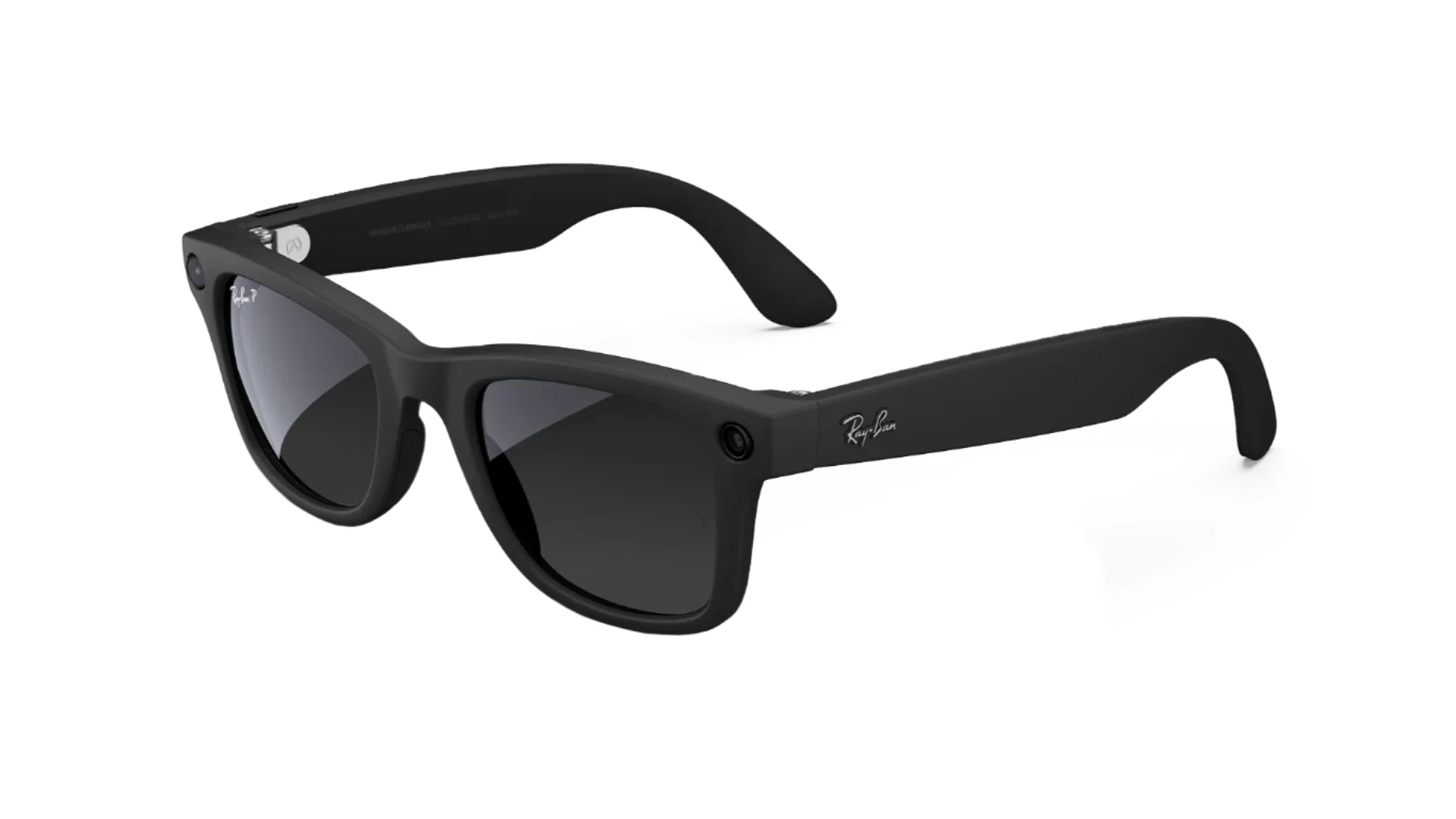 RAY-BAN META WAYFARER MATTE BLACK RW4006 601ST3 50 side
