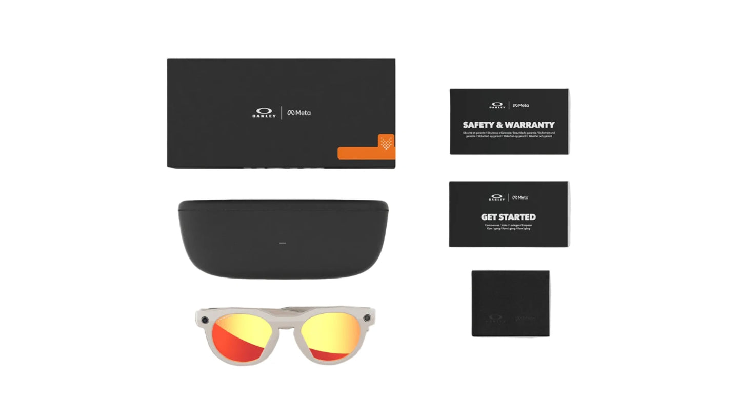 Oakley Meta HSTN OW8002 800204 Sunglasses – Warm Grey Frame with Prizm Ruby Lens