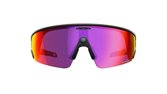 Sunglasses with colorful lenses on a white background